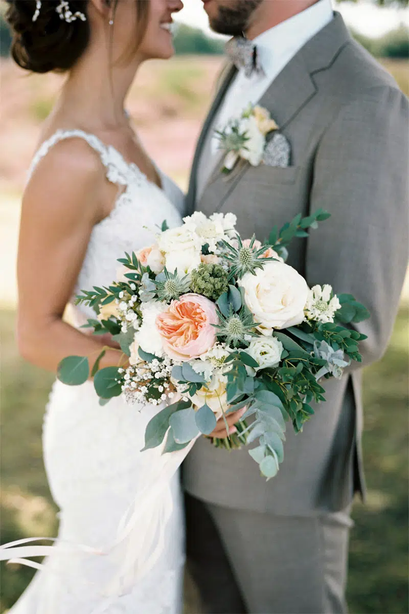 Bloemen boeket metbeigedetails