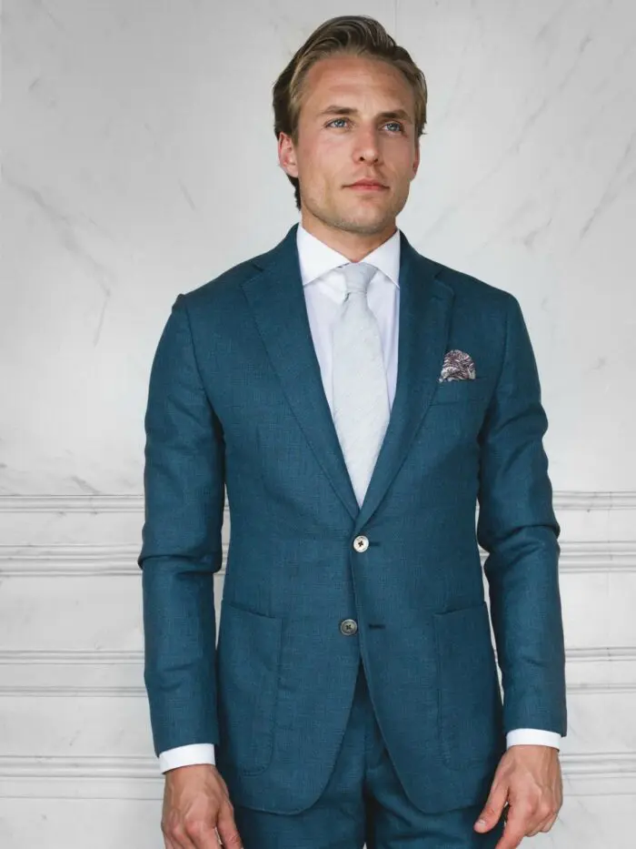 trouwpak cerulian blue