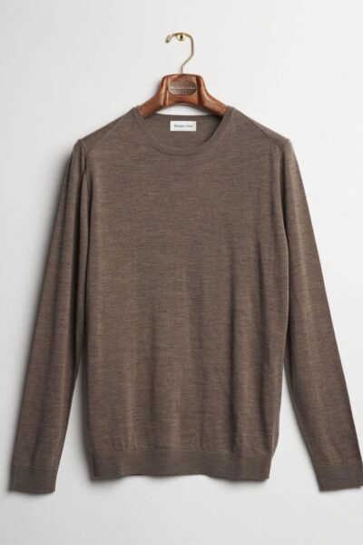 taupe crewneck