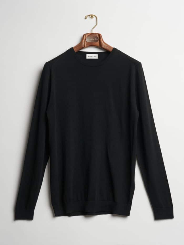 zwarte crewneck op maat