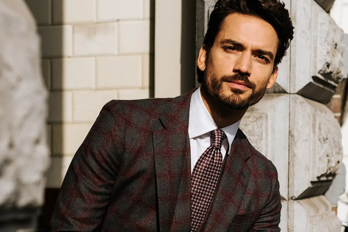 dormeuil ruit jasje
