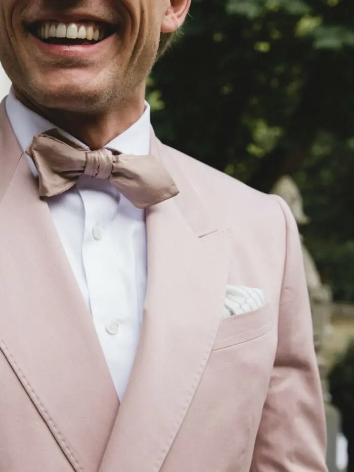 pastel roze vlinderstrik