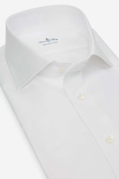 white custom cotton shirt