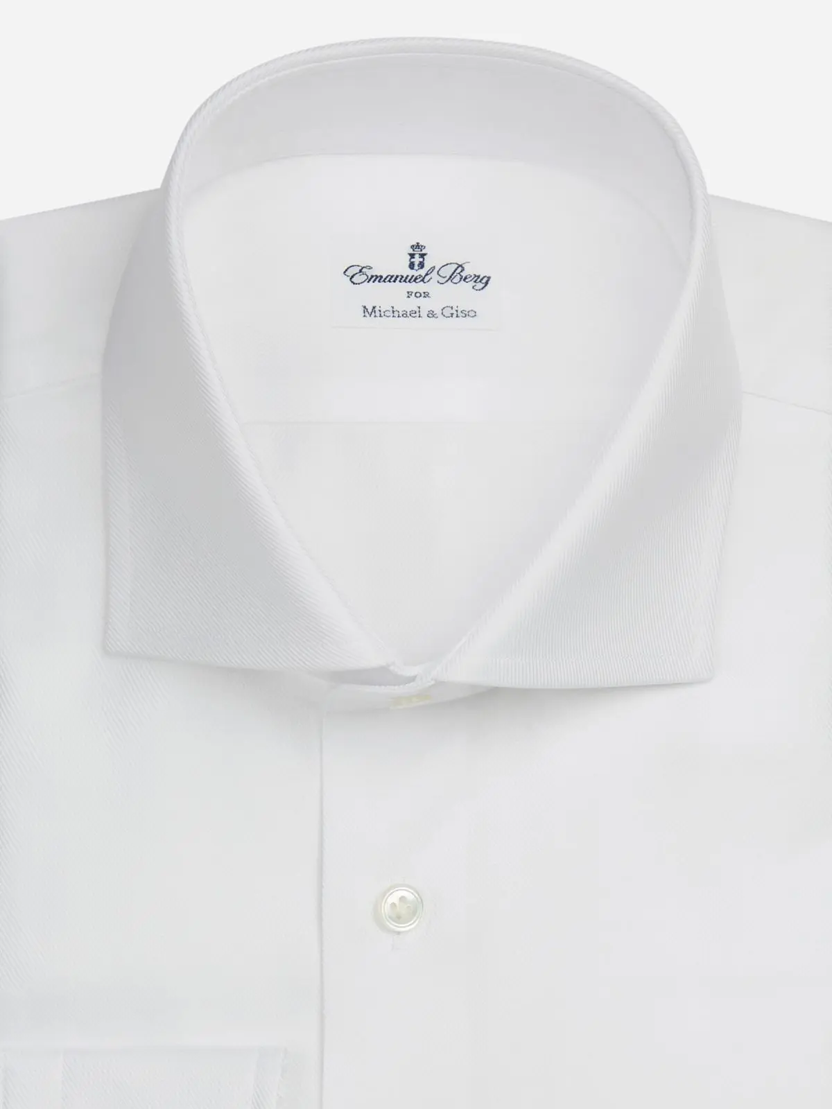 twill weave shirt white