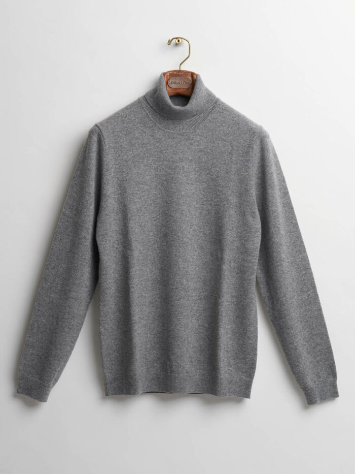 Diamond grijze coltrui cashmere | Michael & Giso