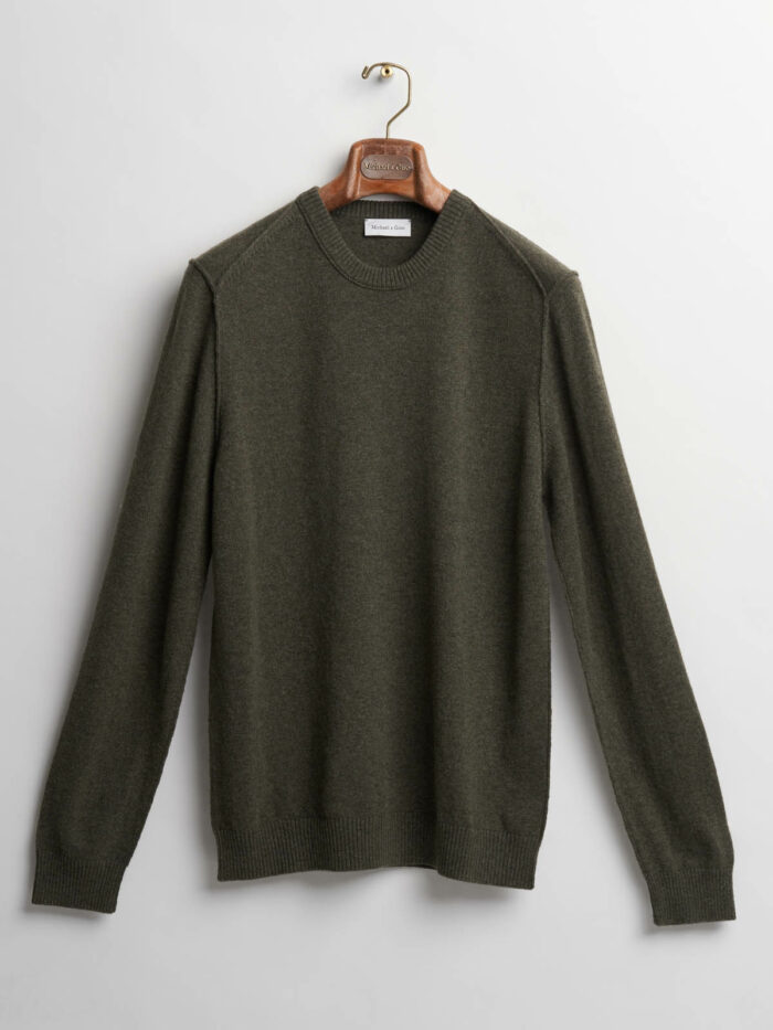 Empoli khaki Cashmere knitwear | Michael & Giso