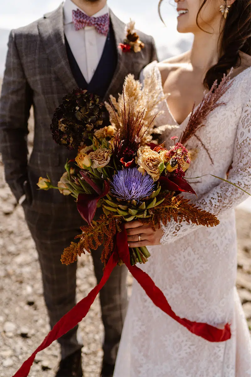 flowers weddingsuit bowtie bride wedding | Michael & Giso