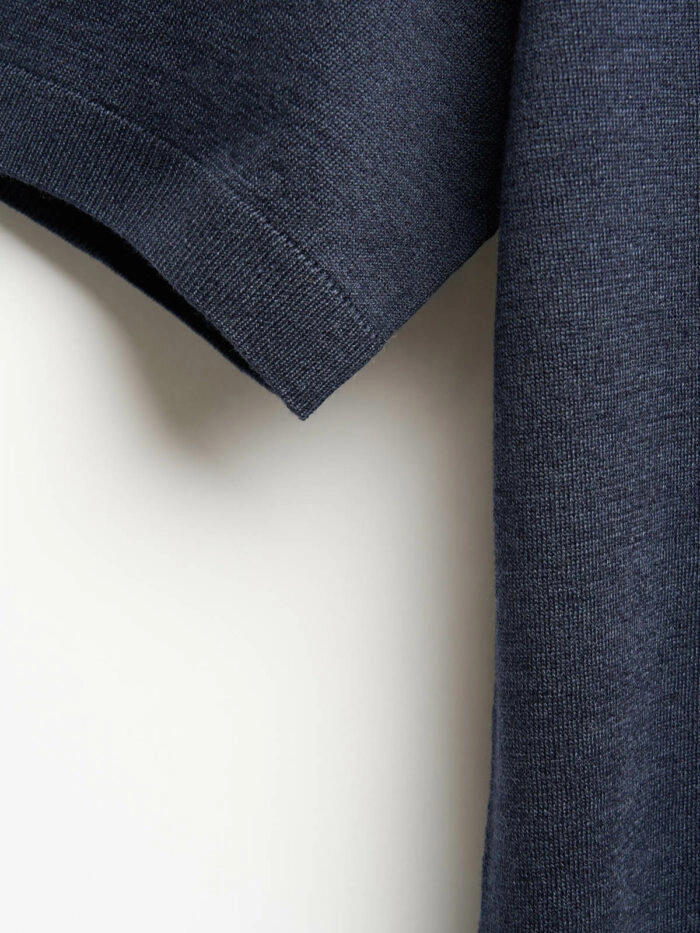 Sorrent Navy Knitwear Polo | Michael & Giso