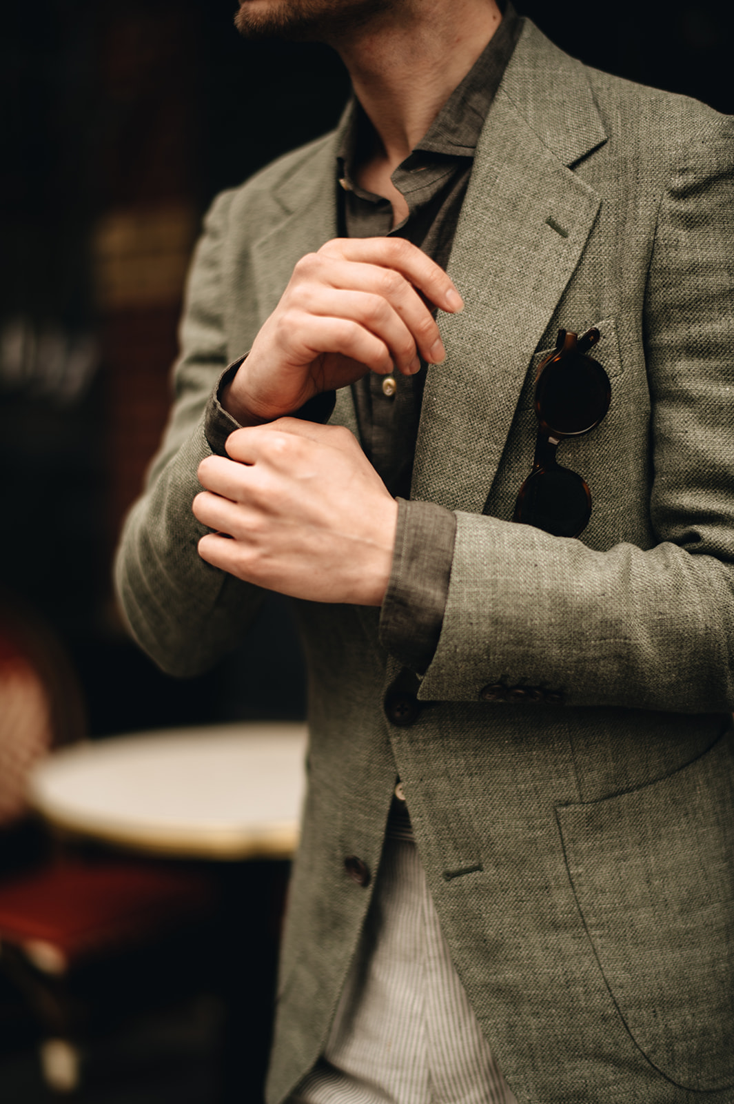 dresscode chique tenue de ville ton sur ton groen maatwerk | Michael & Giso