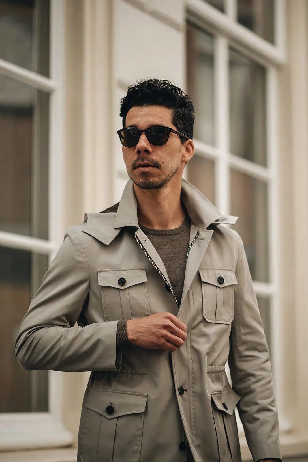 najaar jas herenmode trends utility overjas safari jacket | Michael & Giso