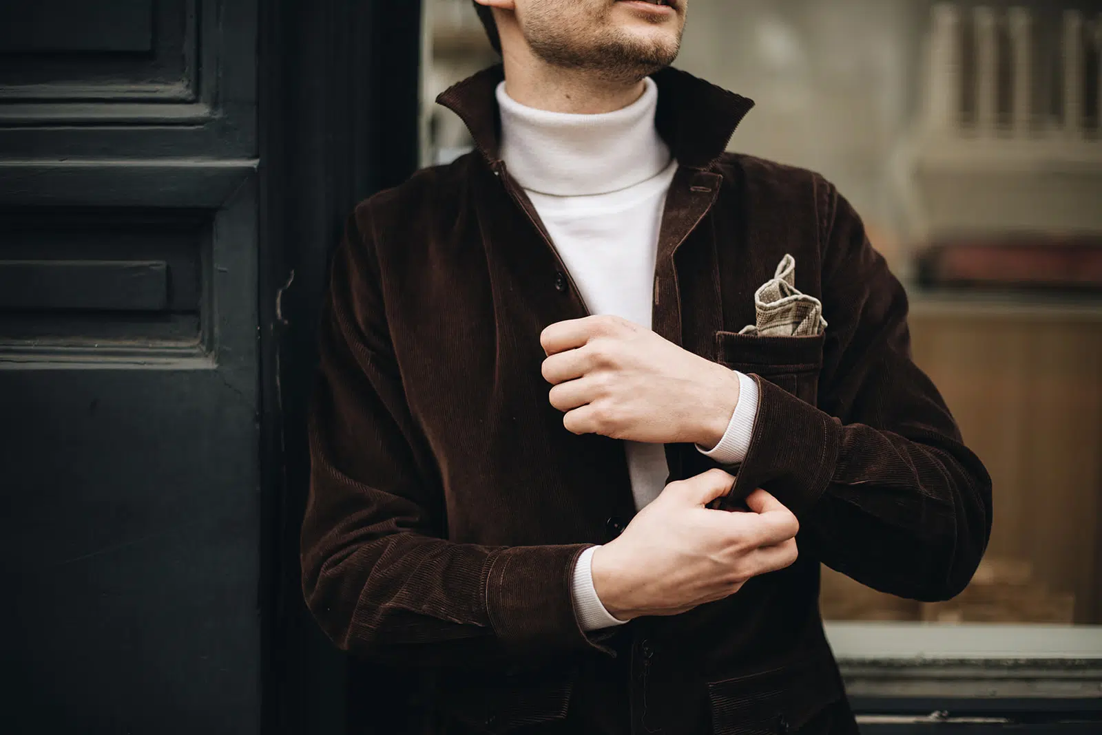 overshirt corduroy bordeaux aubergine jacket | Michael & Giso