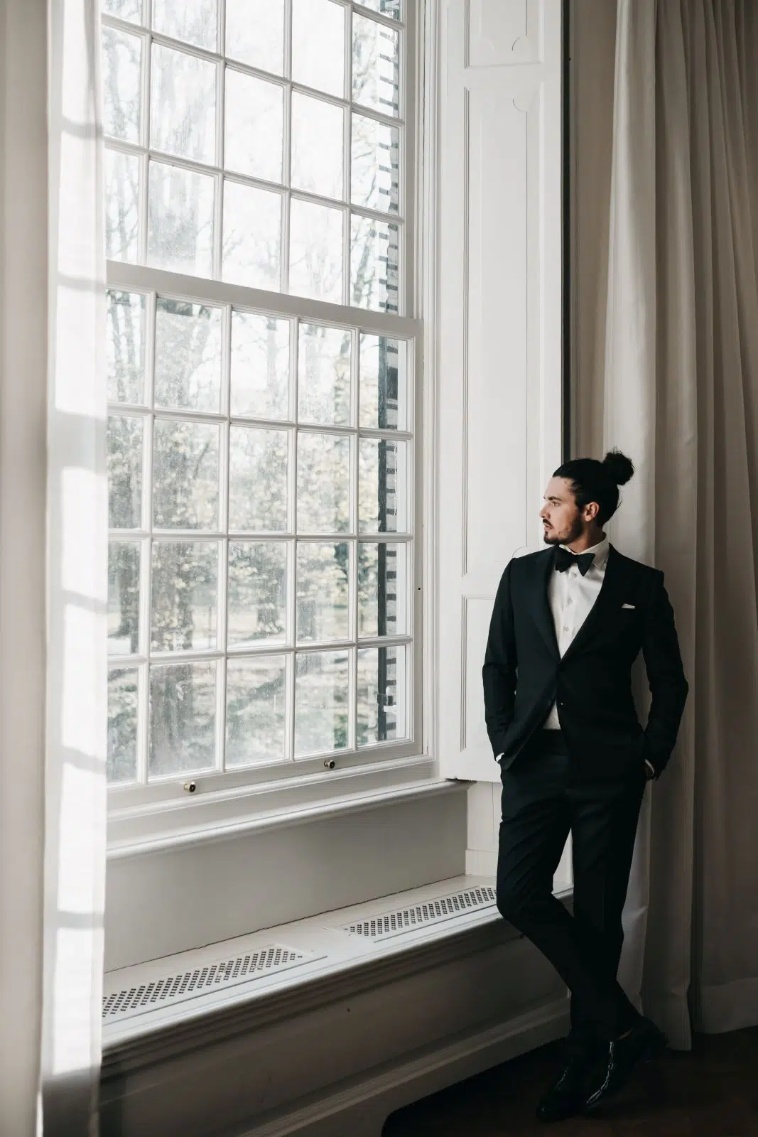 strik tuxedo black tie zwart pak | Michael & Giso
