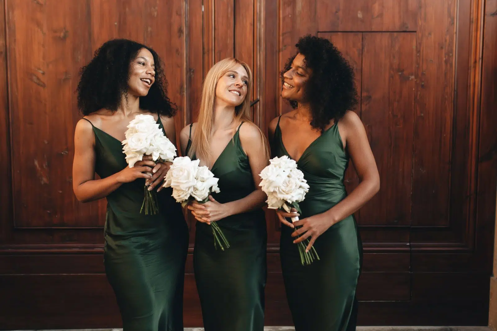 dames women black tie jurk groen | Michael & Giso