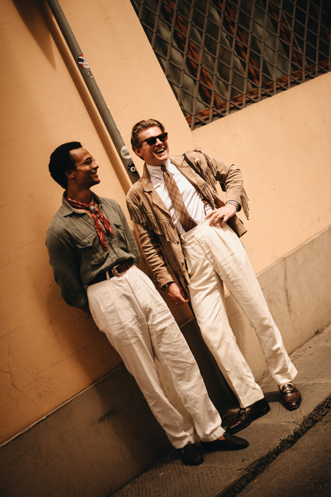 Pitti Uomo 104 Brandon Hinton and Jimi Williamson | Michael & Giso