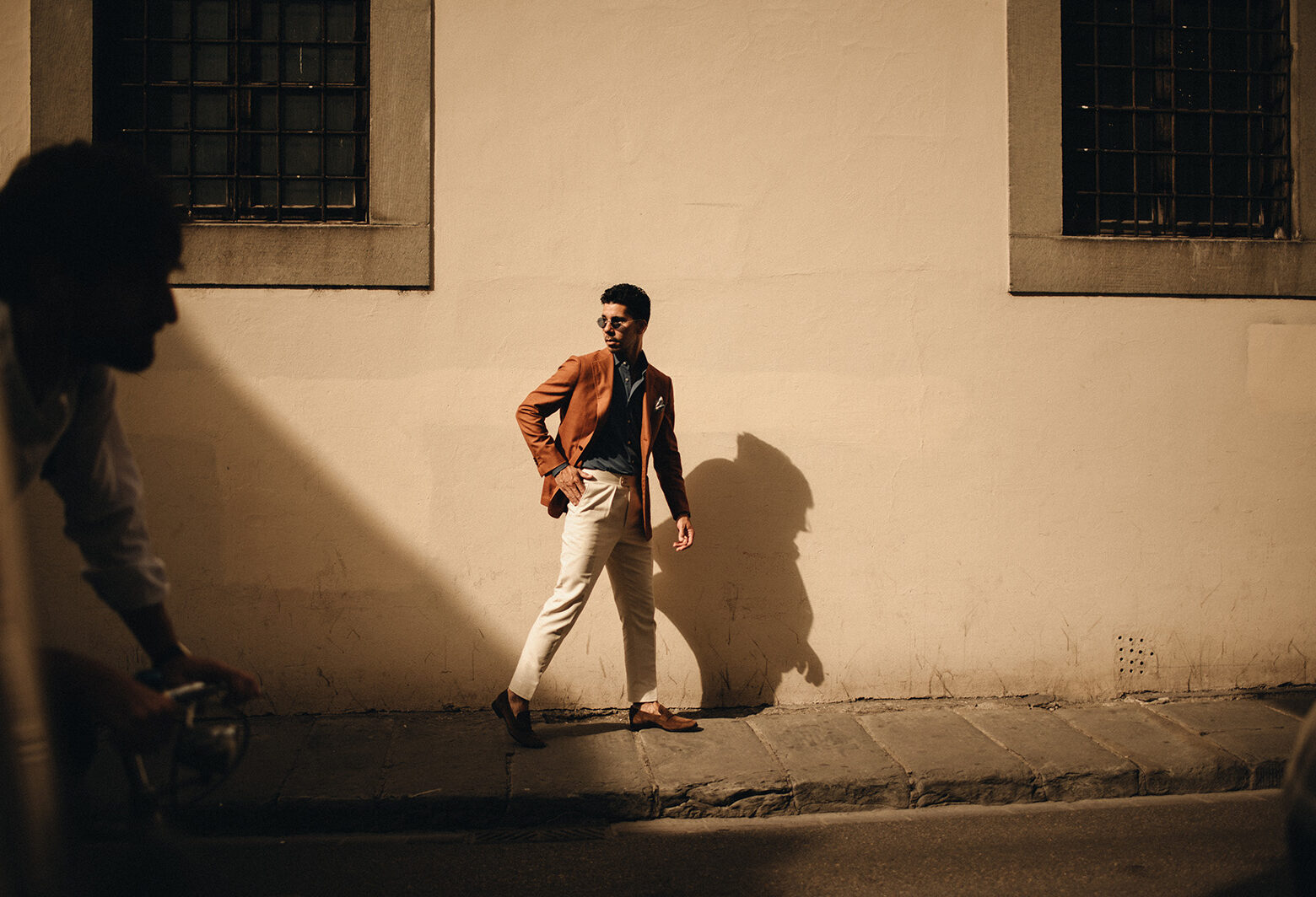 Pitti Uomo 104 - Burnt orange tailored outfit