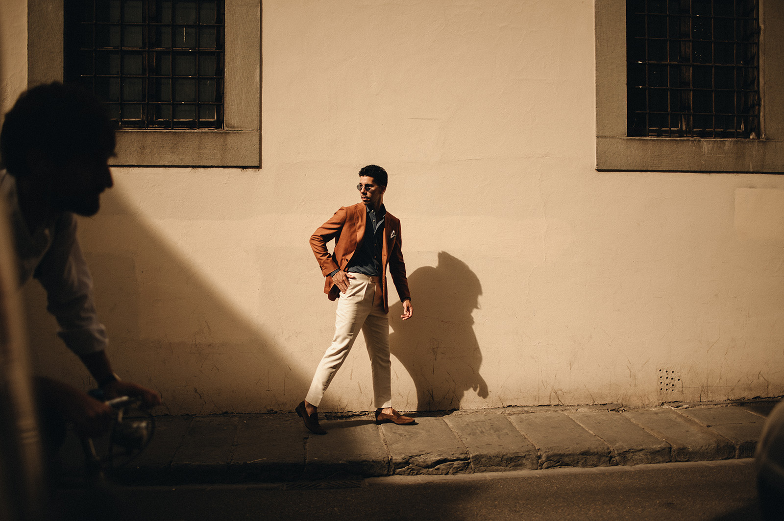 Pitti Uomo 104 - Burnt orange tailored outfit