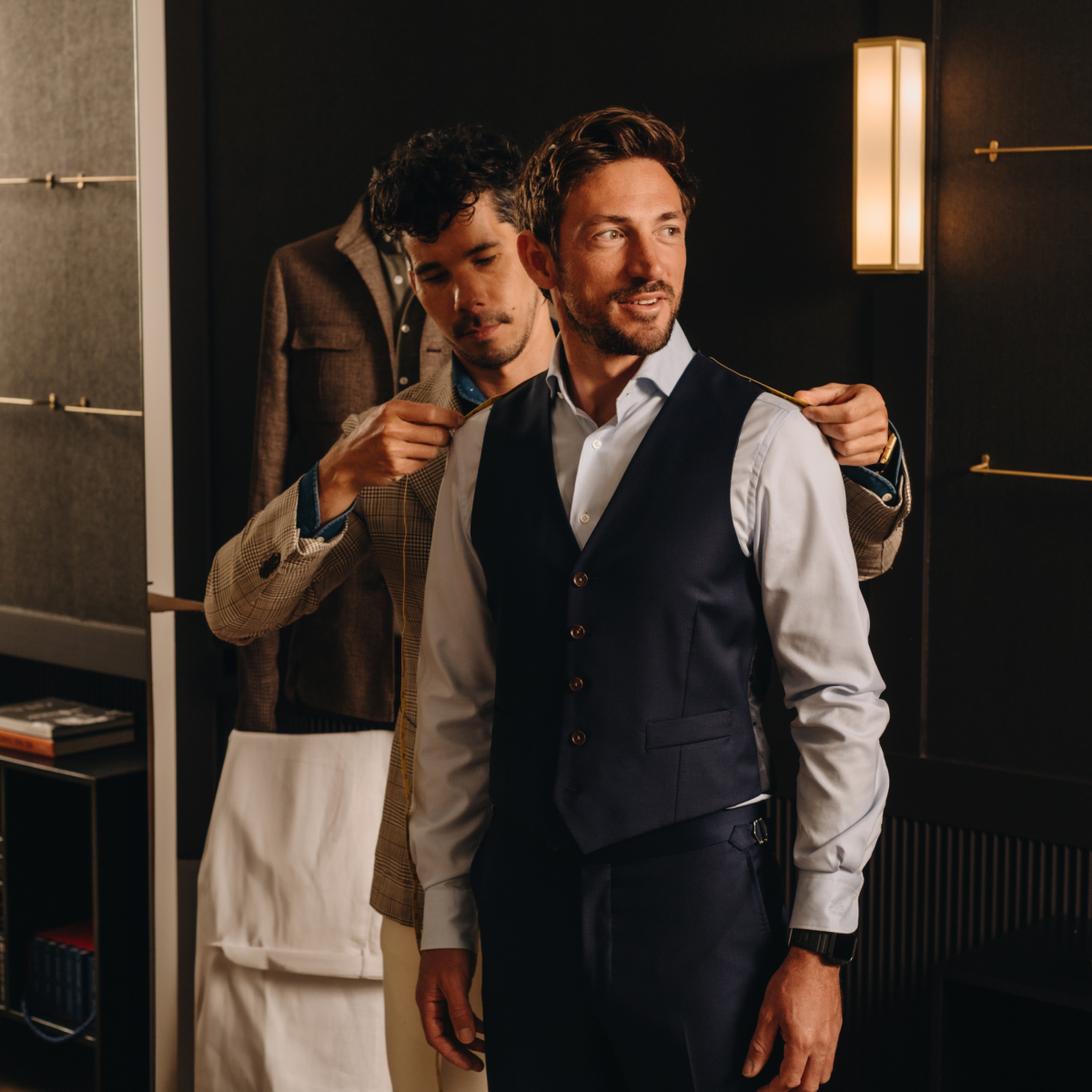 aanmeten trouwpak | Michael & Giso